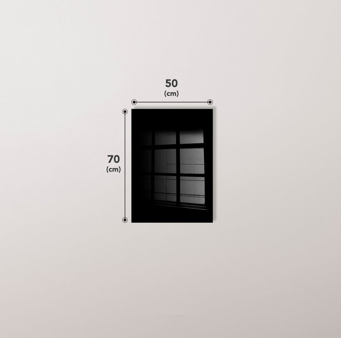 Wallity Cuadro decorativo de cristal templado Multicolor 50 x 70 cm